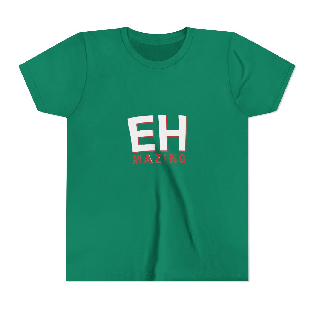 Eh Mazing Funny Canadian Pun Kids T Shirt - Hockey Fan Gift - alternate angle 2, merchandise