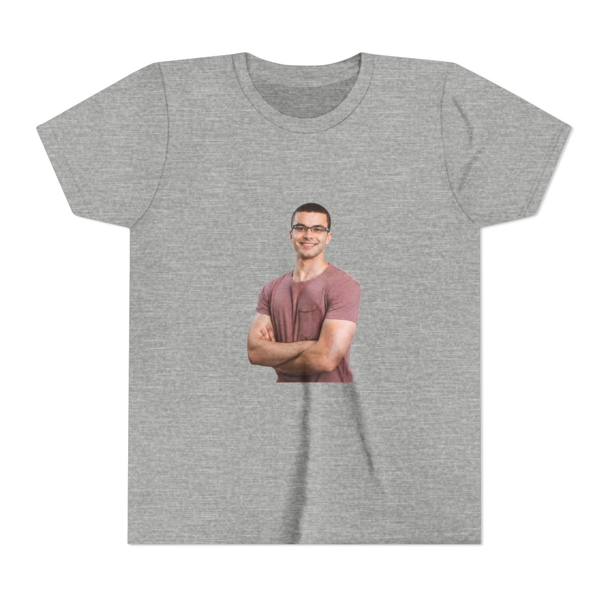 Never Back Down Never Give Up Tee - Nick EH 30 Quote - Funny Shirt - Meme Shirt - Joke Shirt - Cringe - Men Shirt - Men Gift - Funny Gift (Kids) - alternate angle 2, merchandise